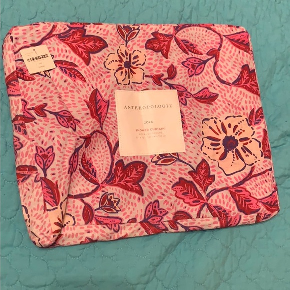 Anthropologie Bath Floral Shower Curtain Poshmark